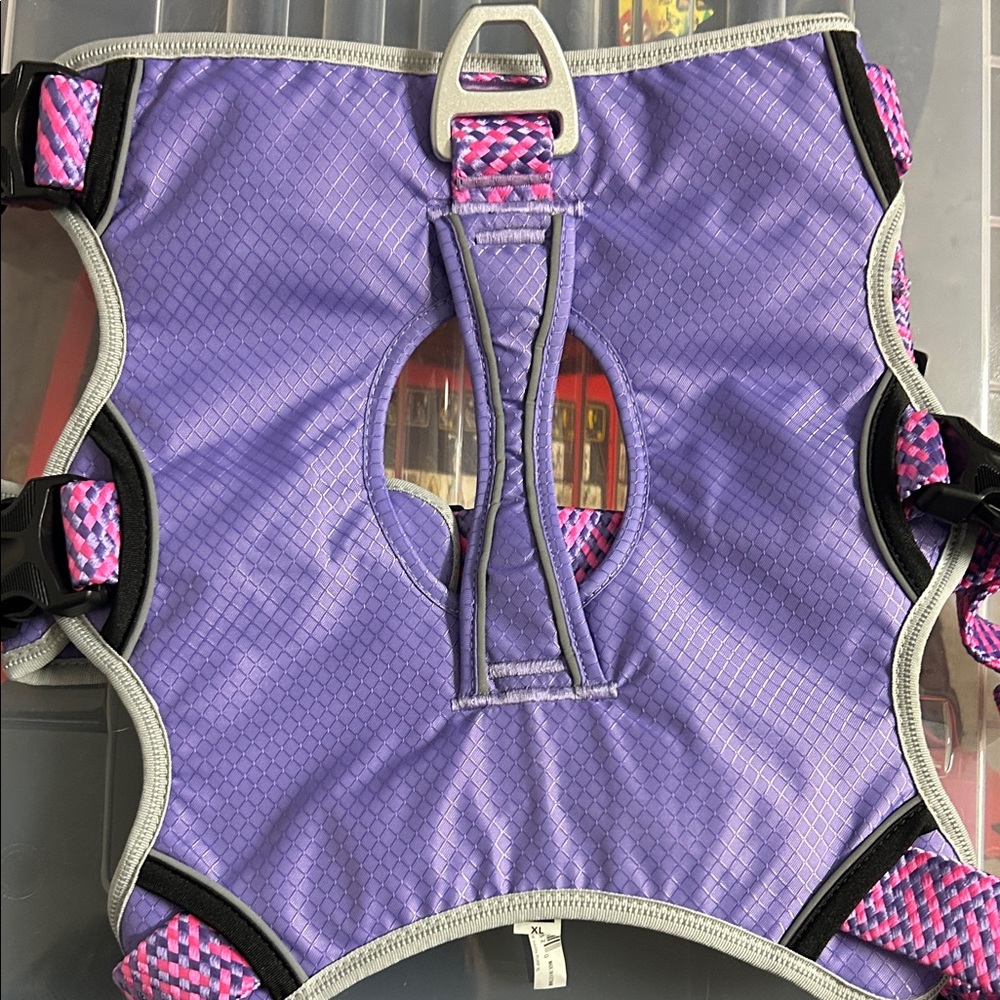 Head brand Dog Harness escape proof XL purple brand new/no tag